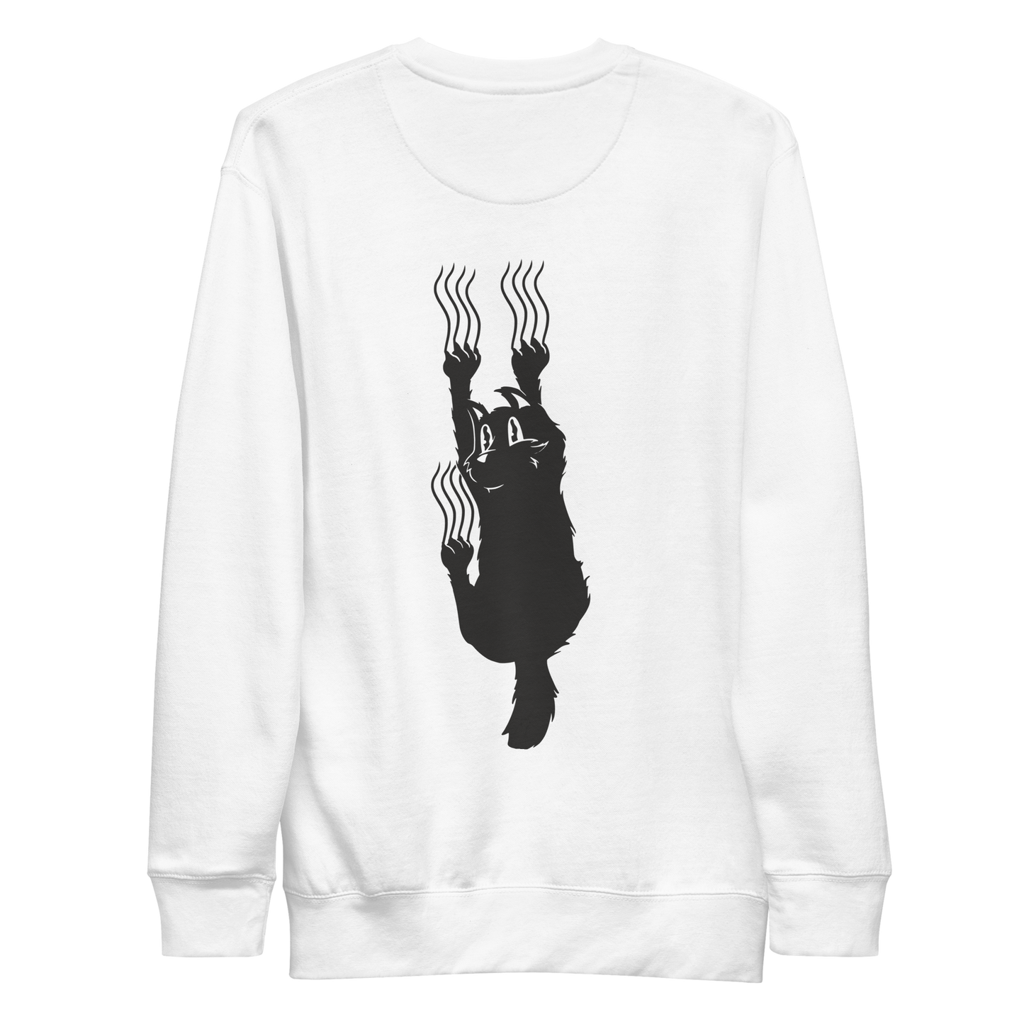 Funny scratching cat | Unisex Premium Sweatshirt - F&B