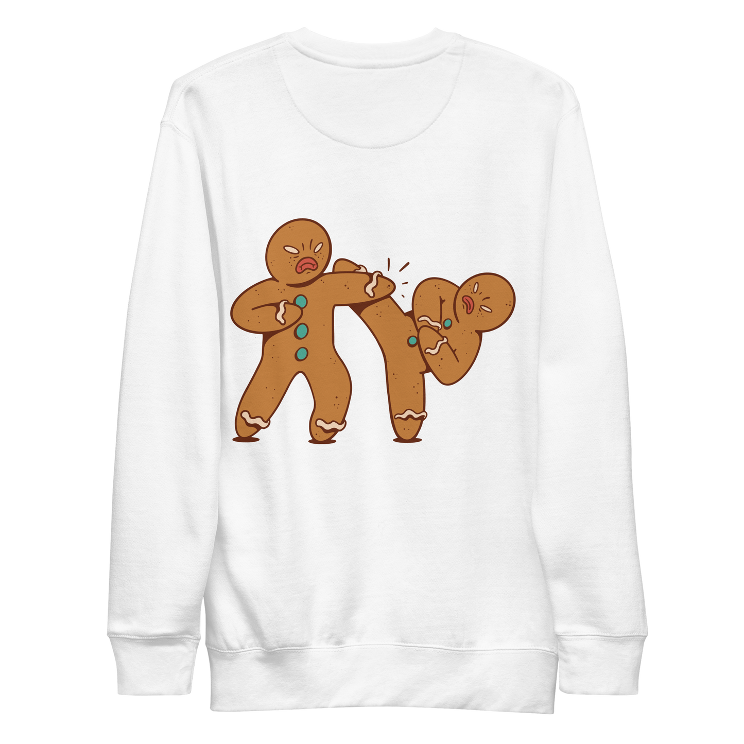 Gingerbread men fight | Unisex Premium Sweatshirt - F&B