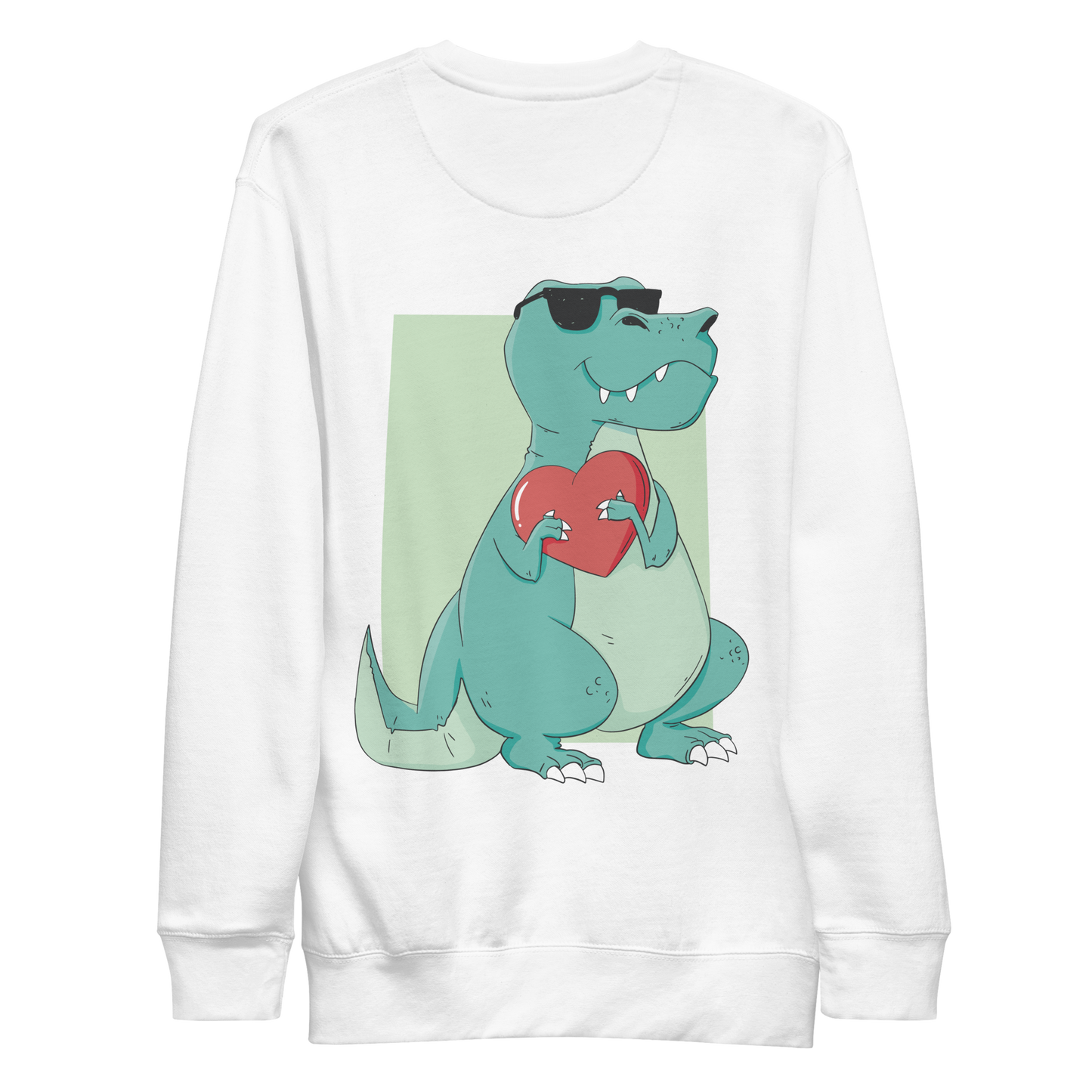 T-rex 100 days of school | Unisex Premium Sweatshirt - F&B