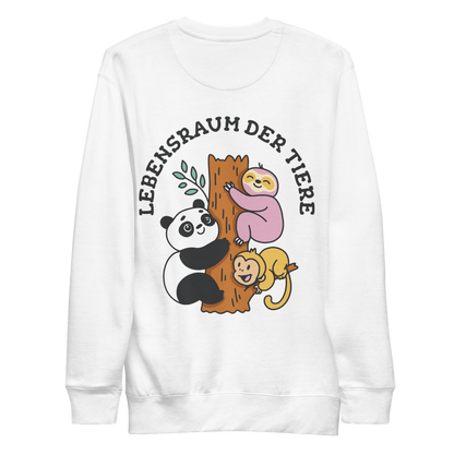 Cute animals on a tree | Unisex Premium Sweatshirt - F&B