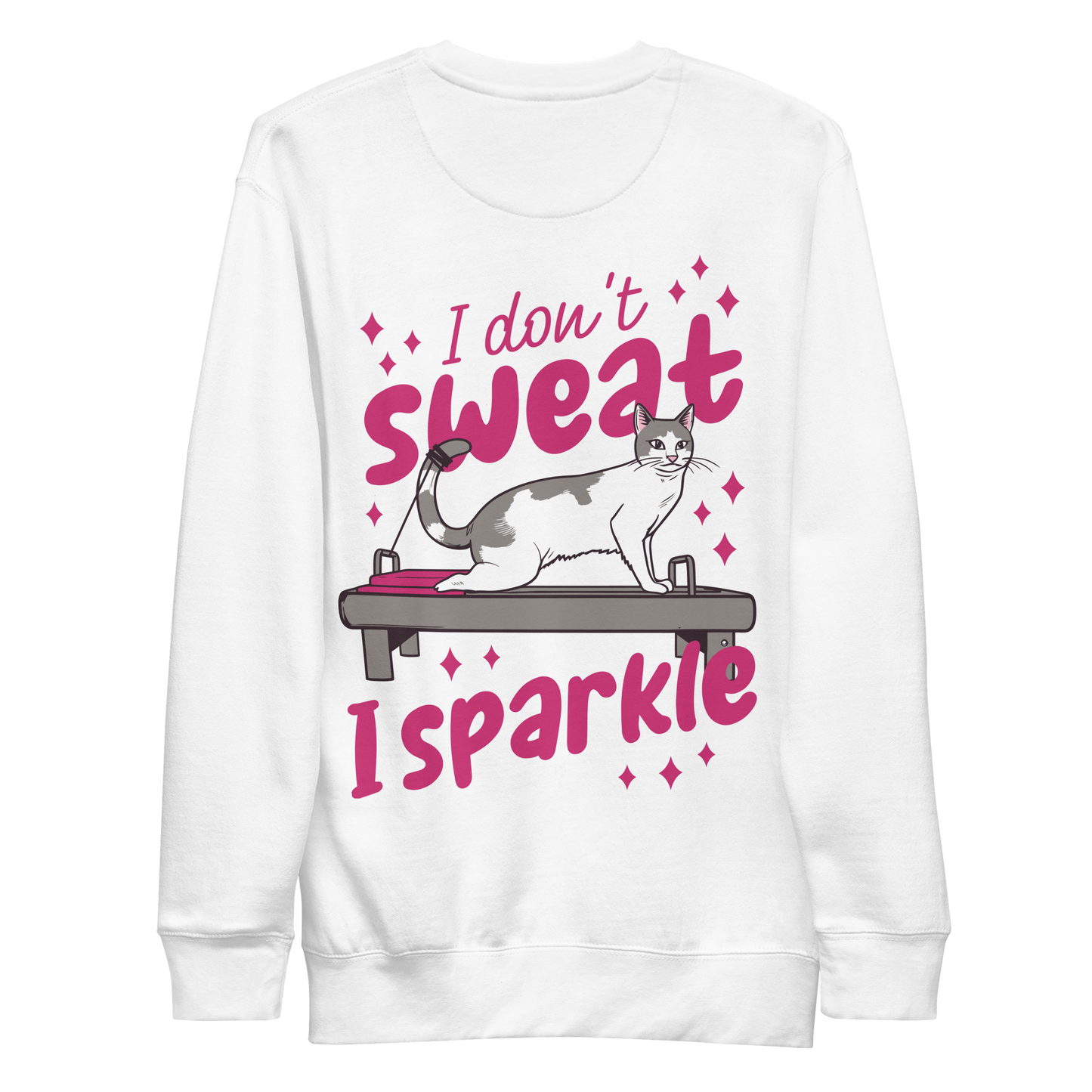 Cat doing pilates | Unisex Premium Sweatshirt - F&B