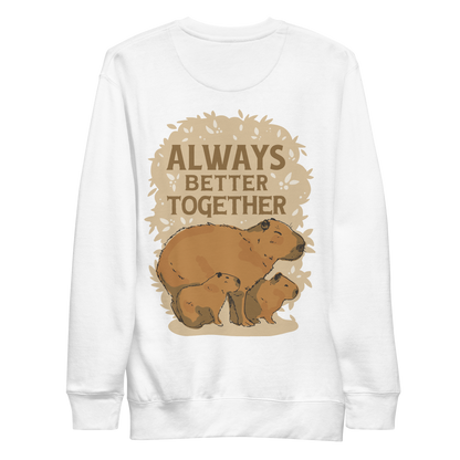 Capybara family quote | Unisex Premium Sweatshirt - F&B