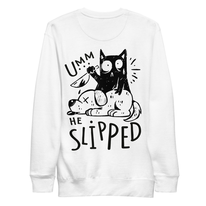 Cat killing dog | Unisex Premium Sweatshirt - F&B