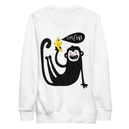 Cute Monkey | Unisex Premium Sweatshirt - F&B