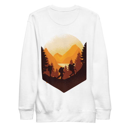Hiking Outdoors | Unisex Premium Sweatshirt - F&B