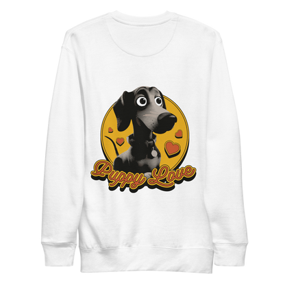 Black puppy dog animal 3D | Unisex Premium Sweatshirt - F&B