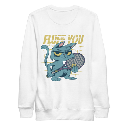 Angry tennis cat | Unisex Premium Sweatshirt - F&B