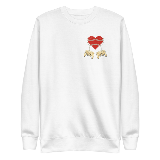 Gaming heart love couple | Unisex Premium Sweatshirt - F&B