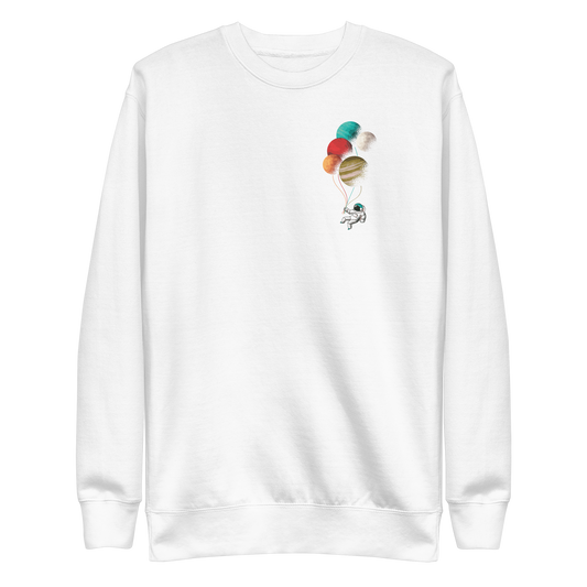 Astronaut balloons | Unisex Premium Sweatshirt - F&B