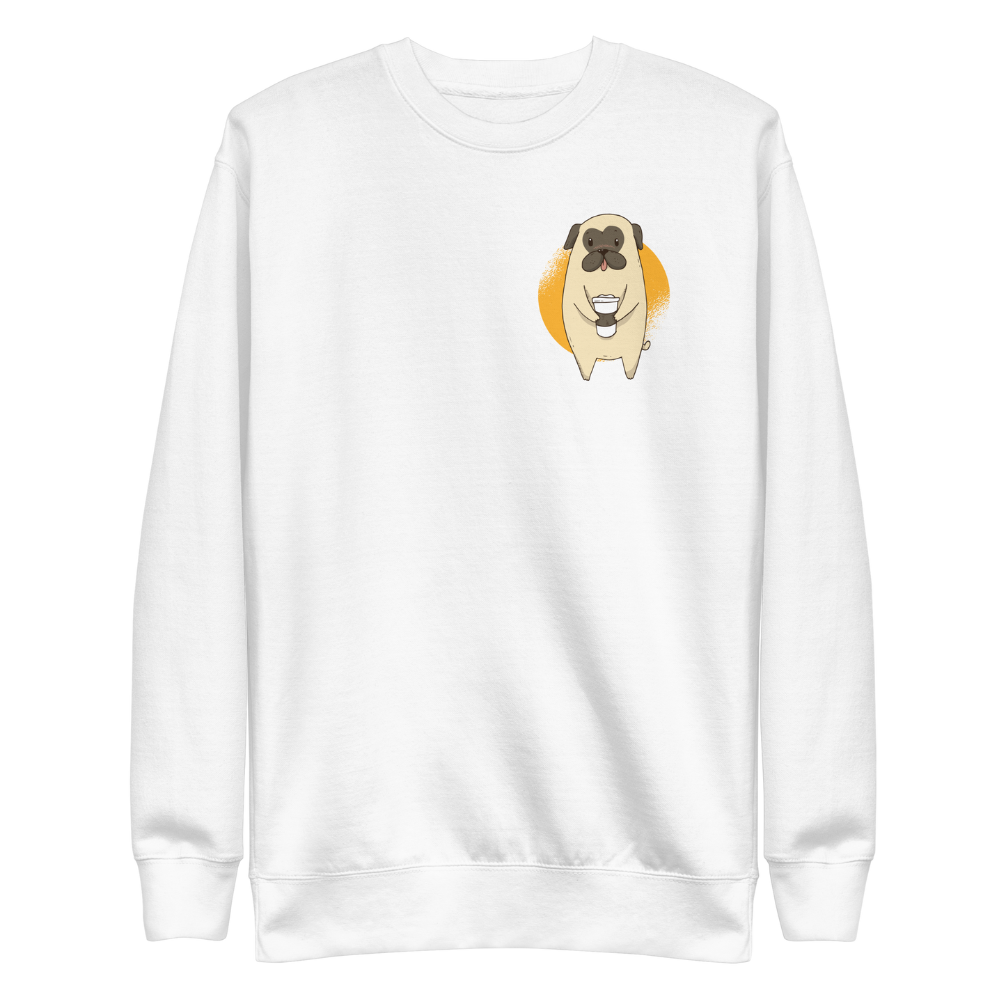 Coffee Pug | Unisex Premium Sweatshirt - F&B