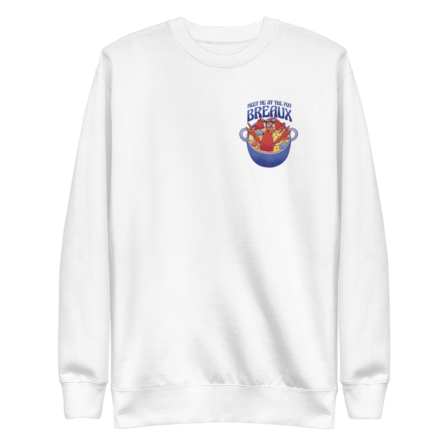 Lobsters in cooking pot | Unisex Premium Sweatshirt - F&B