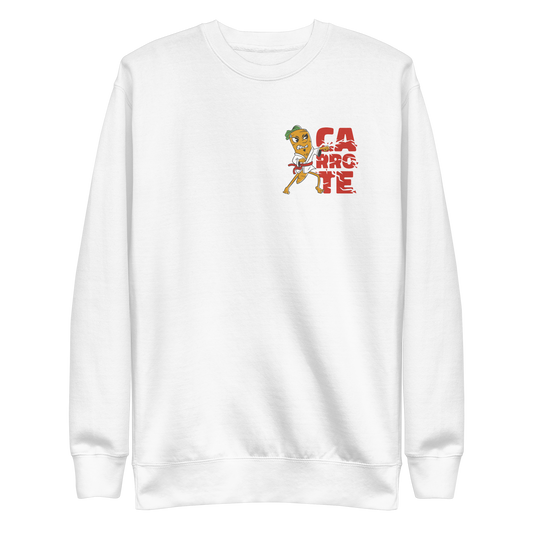 Karate carrot character | Unisex Premium Sweatshirt - F&B