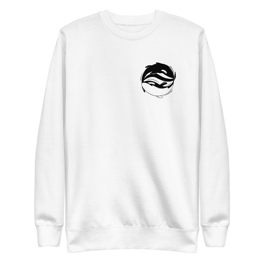 Yin Yang killer whales | Unisex Premium Sweatshirt - F&B