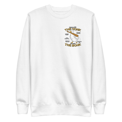 Duck animal with a bat | Unisex Premium Sweatshirt - F&B