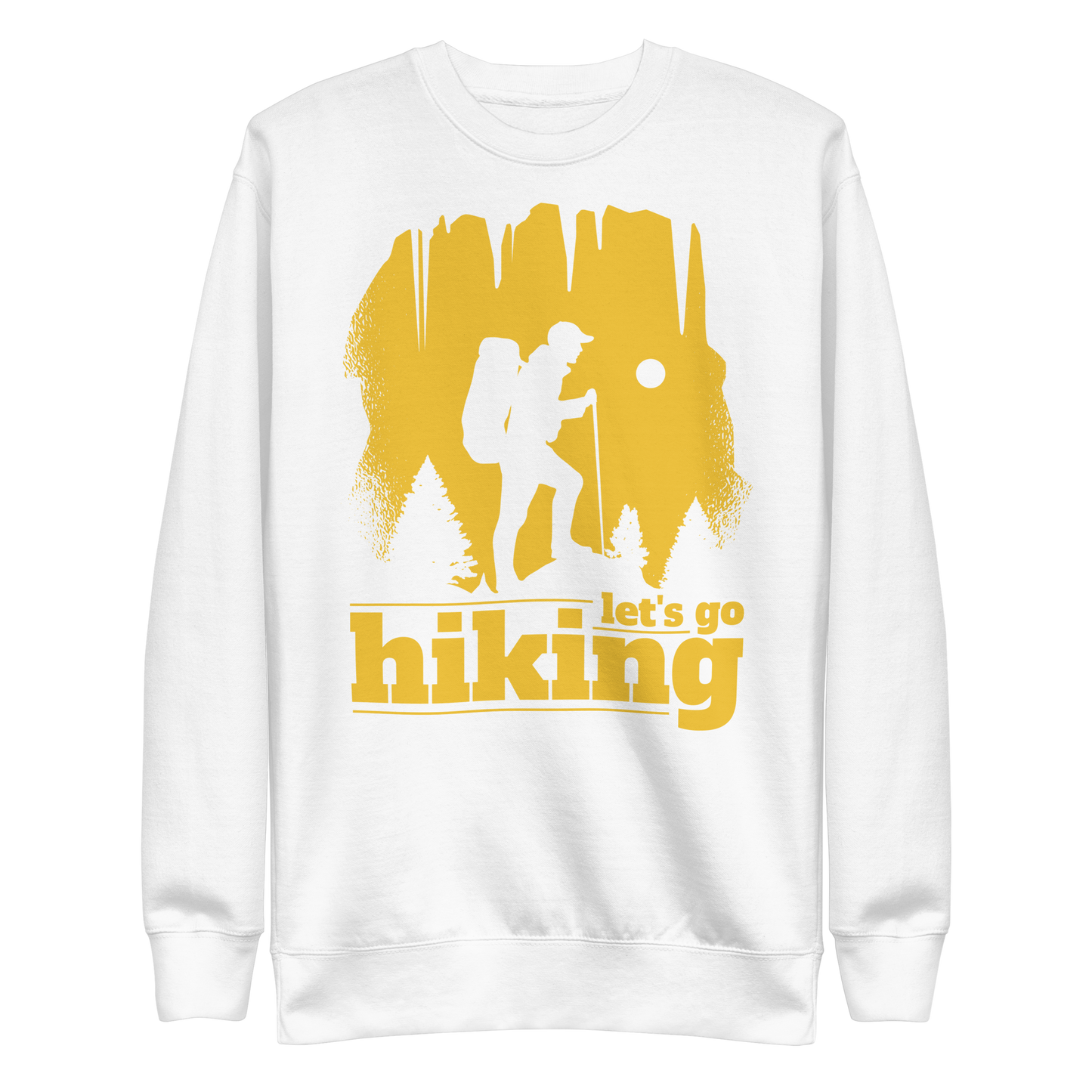 Hiking silhouette | Unisex Premium Sweatshirt