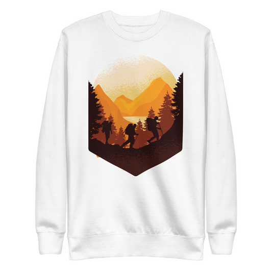 Hiking Outdoors | Unisex Premium Sweatshirt