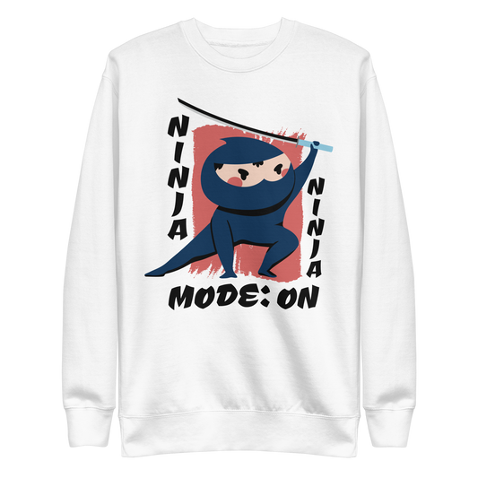 Ninja with sword cartoon | Unisex Premium Sweatshirt