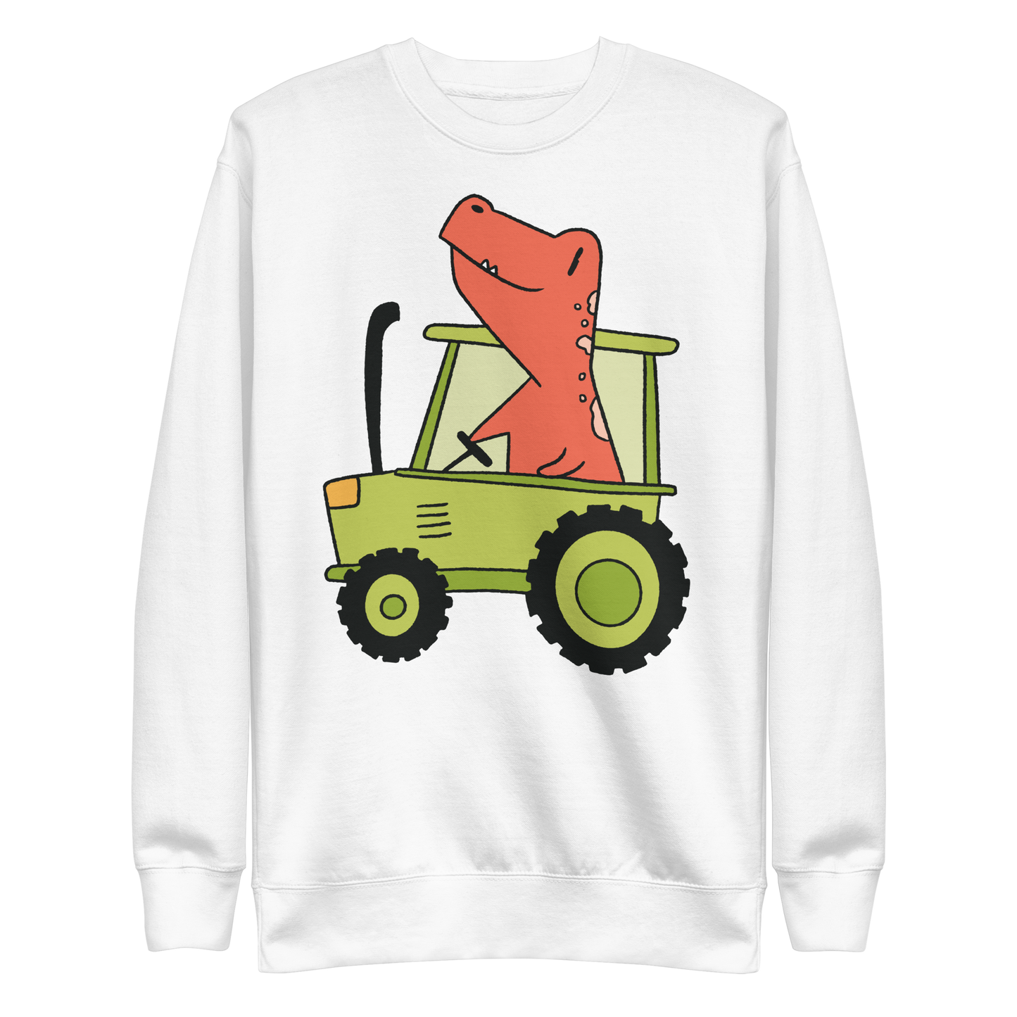 dinosaur tractor | Unisex Premium Sweatshirt