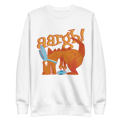 T-rex dinosaur with easter egg | Unisex Premium Sweatshirt