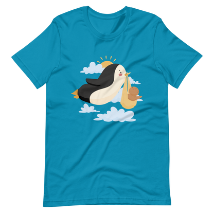 Penguin stork baby | Unisex t-shirt