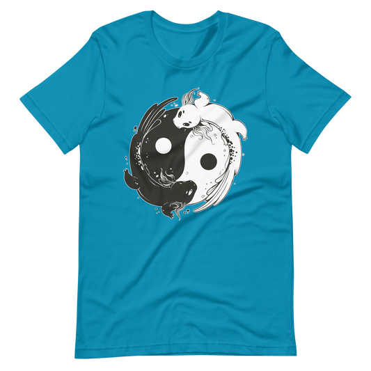 Yin yang axolotl animals | Unisex t-shirt