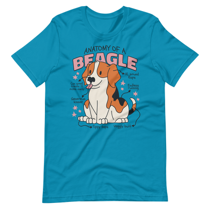 Beagle anatomy | Unisex t-shirt