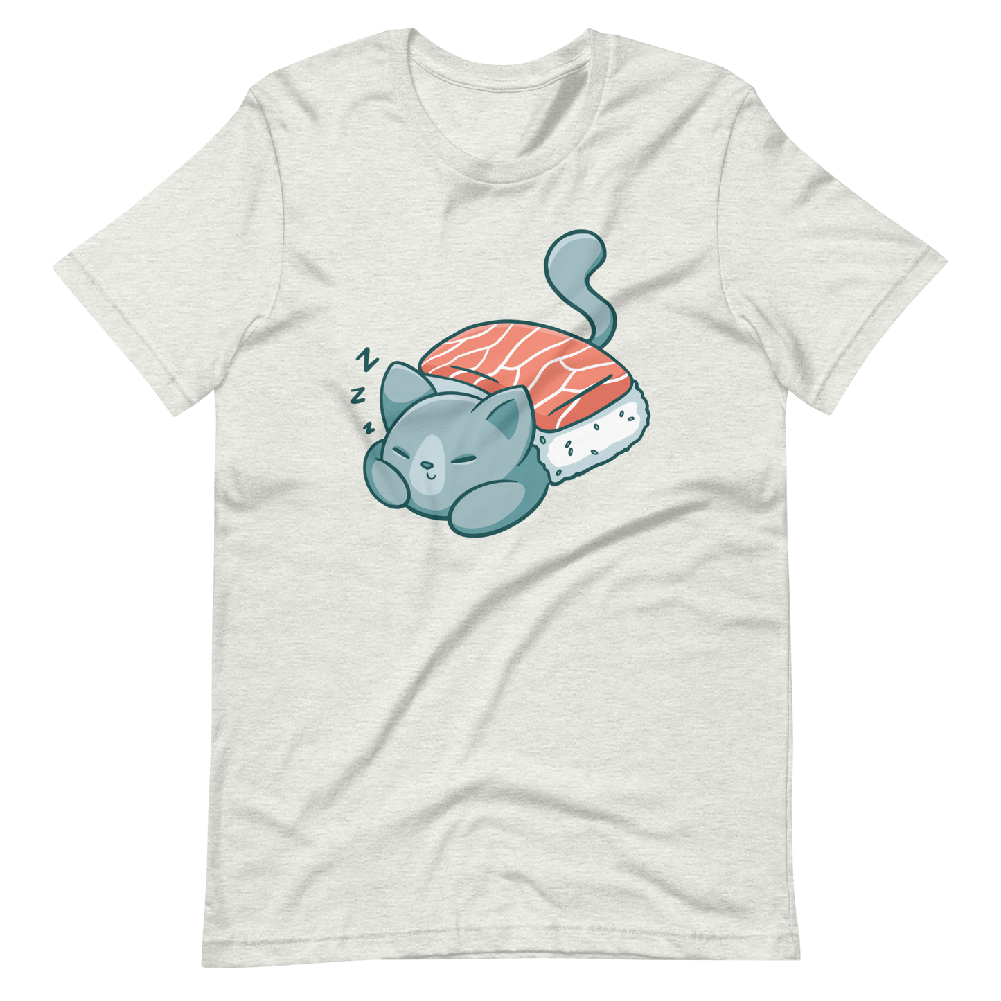 Cat sleeping sushi blanket | Unisex t-shirt