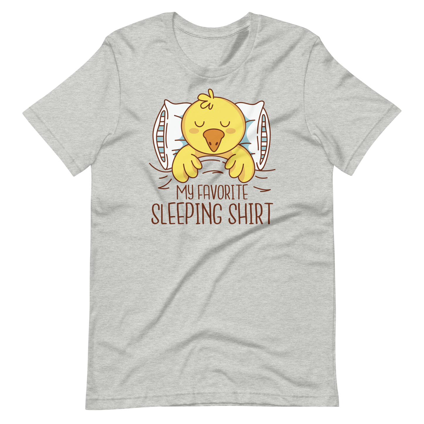 Duck sleeping in bed | Unisex t-shirt