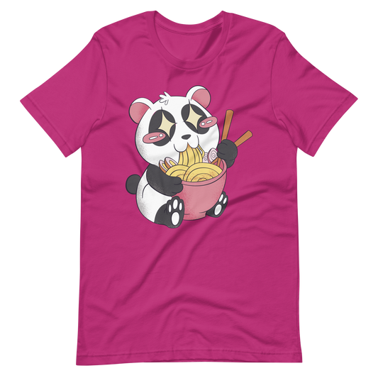 Panda bear eating ramen | Unisex t-shirt