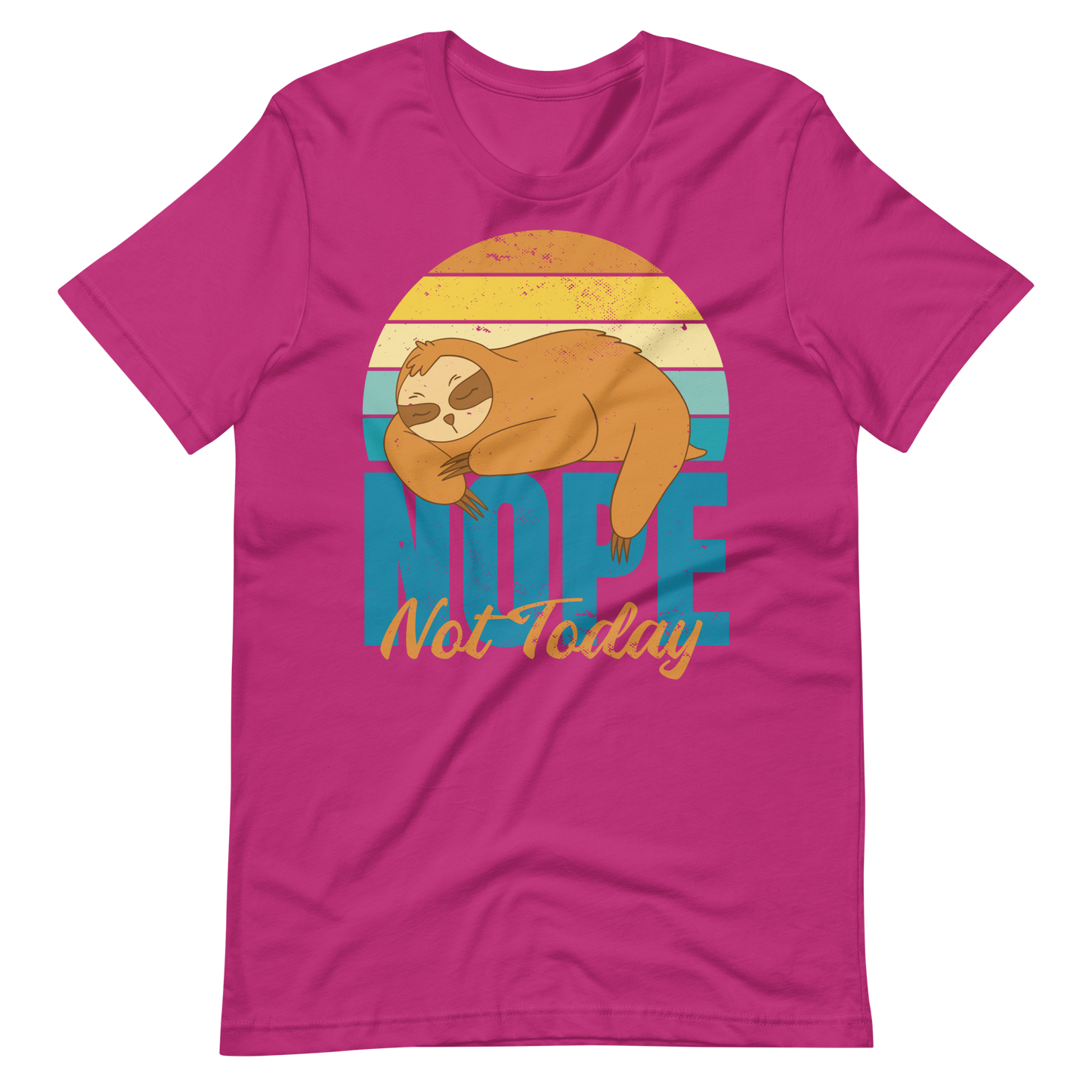 Not today retro sloth | Unisex t-shirt