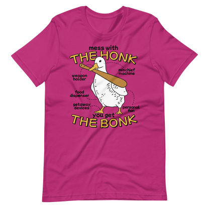 Duck animal with a bat | Unisex t-shirt