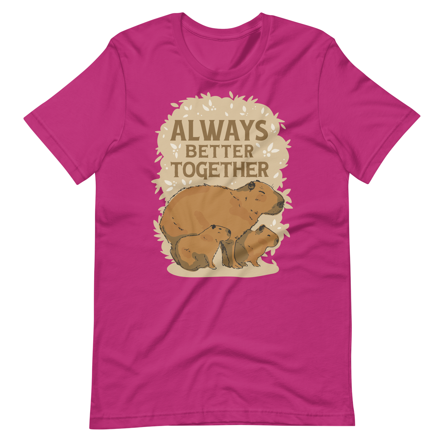 Capybara family quote | Unisex t-shirt