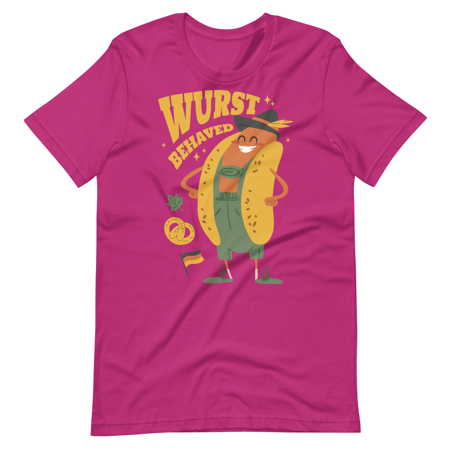 Oktoberfest hot-dog cartoon | Unisex t-shirt