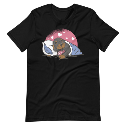 Sleepy Dachshund Dog | Unisex t-shirt