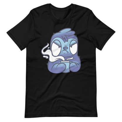 Cartoon sloth with coffee drink | Unisex t-shirt