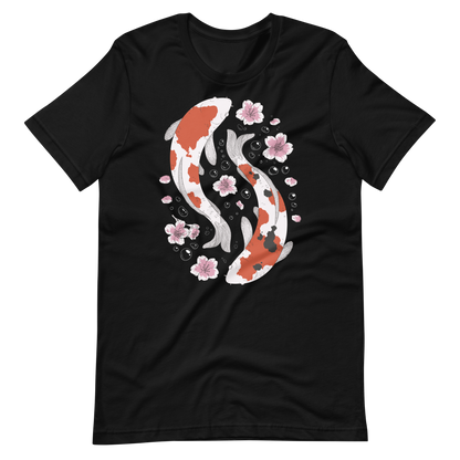 Koi fish and flowers | Unisex t-shirt