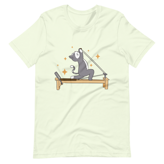 Cat animal doing pilates | Unisex t-shirt
