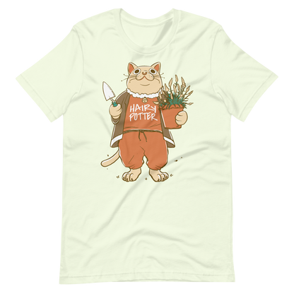 Cat animal with plant | Unisex t-shirt