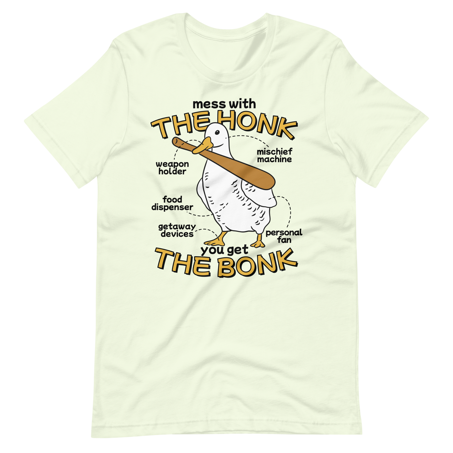 Duck animal with a bat | Unisex t-shirt