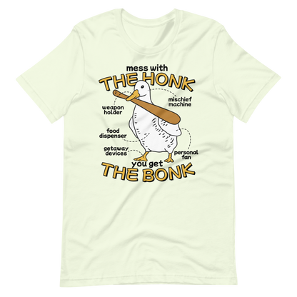 Duck animal with a bat | Unisex t-shirt