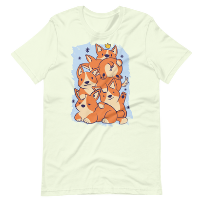 Cute Corgi dogs stack | Unisex t-shirt