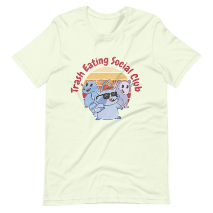 Trash eating animals cartoon | Unisex t-shirt