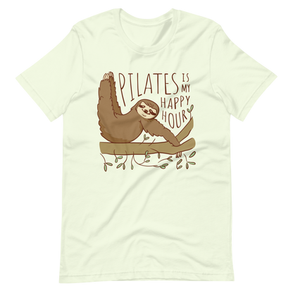 Lovely pilates sloth animal quote | Unisex t-shirt