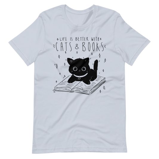 Cats and books | Unisex t-shirt