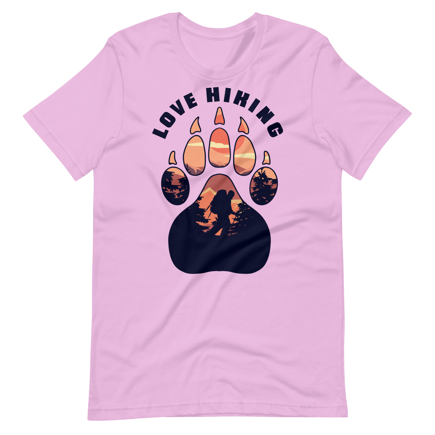 Love hiking bear paw | Unisex t-shirt