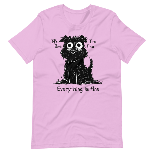 Stressed dog funny | Unisex t-shirt