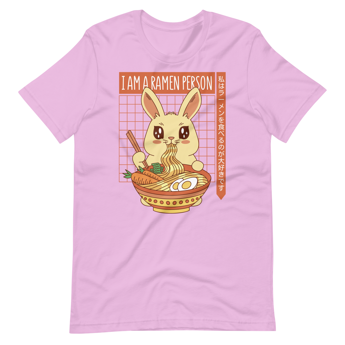 Cute bunny eating ramen | Unisex t-shirt