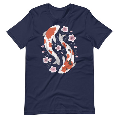 Koi fish and flowers | Unisex t-shirt