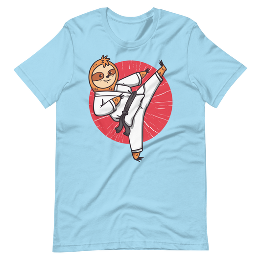 Karate sloth animal cartoon | Unisex t-shirt