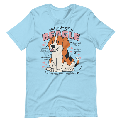 Beagle anatomy | Unisex t-shirt